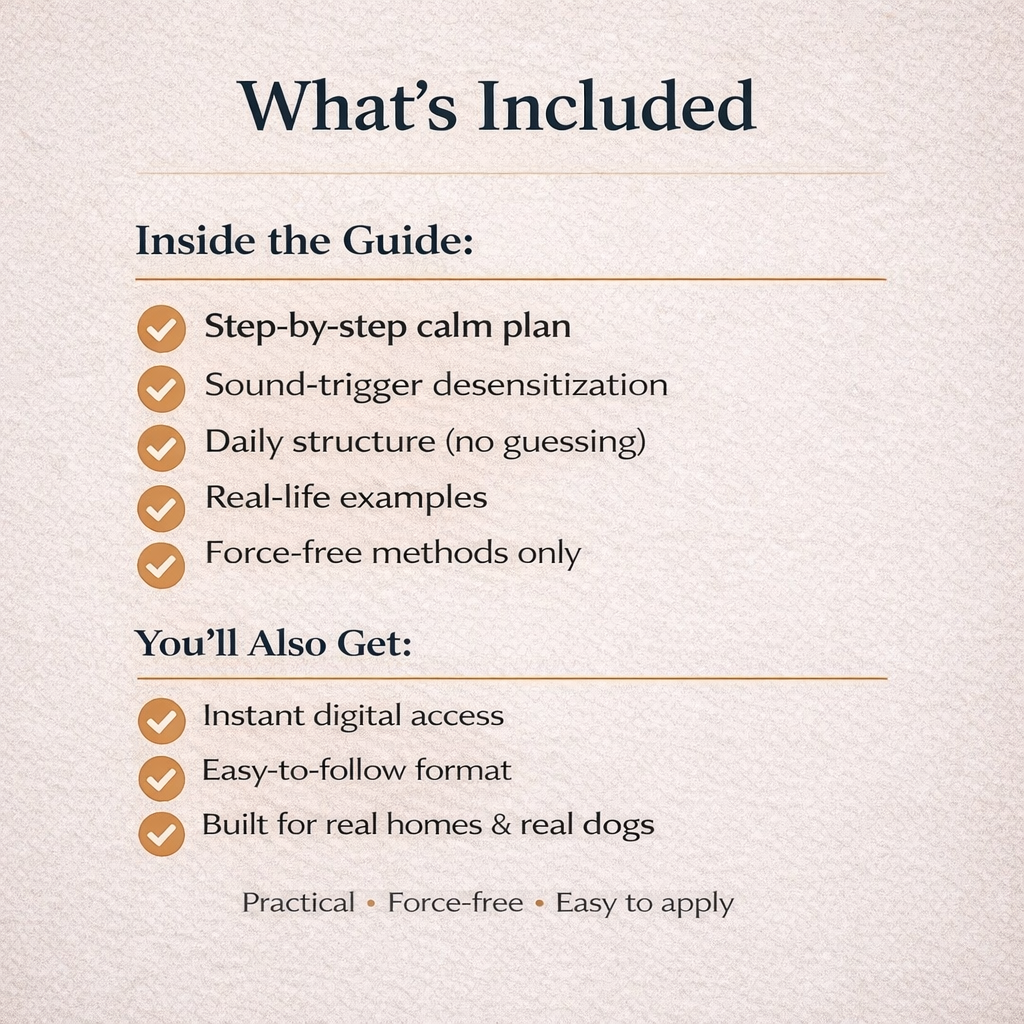 The Calm Sound Plan — A 7-Day Reset for Over-Barking Dogs