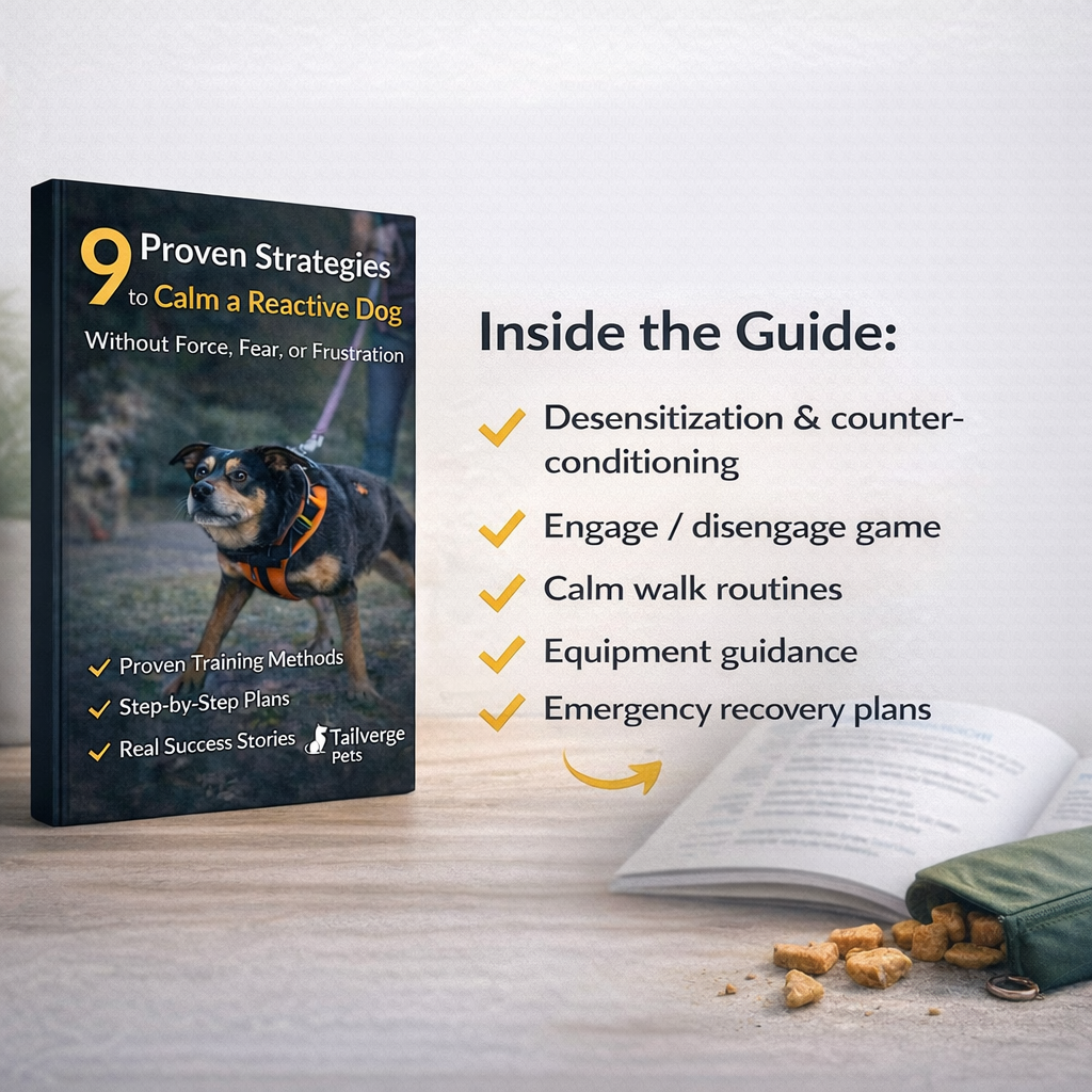 9 Proven Strategies to Calm a Reactive Dog (Force-Free Training Guide)